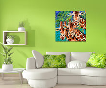 Load image into Gallery viewer, Best Giraffe Friends | Original Acrylic Painting

