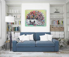 Load image into Gallery viewer, Colorful Hedgehog | Canvas Print
