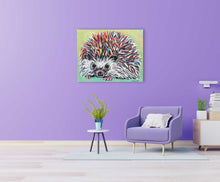 Load image into Gallery viewer, Colorful Hedgehog | Canvas Print
