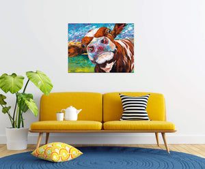 Curious Cow | Canvas Print