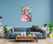 Load image into Gallery viewer, Fabulous Flamingo | Original Acrylic Painting
