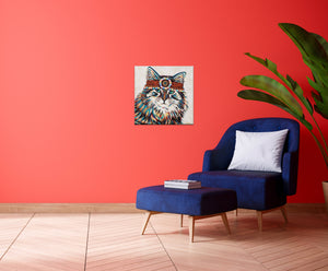 Hippie Cat | Canvas Print