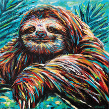 Load image into Gallery viewer, Painted Sloth | Canvas Print