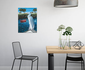 Peaceful Egret | Canvas Print
