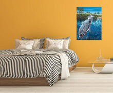 Load image into Gallery viewer, Peaceful Heron | Original Acrylic Painting