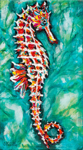 Radiant Seahorse | Canvas Print
