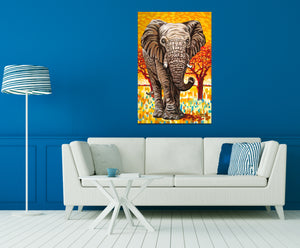 Wild Elephant | Canvas Print