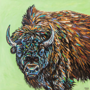 Big Bison Spirit Animal | Canvas Print