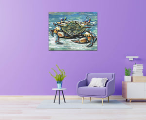 Blue Crab I | Canvas Print