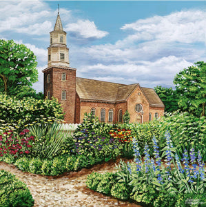 Bruton Parish Church | Original Acrylic Painting