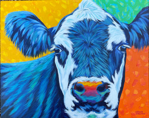 Colorful Cow | Canvas Print