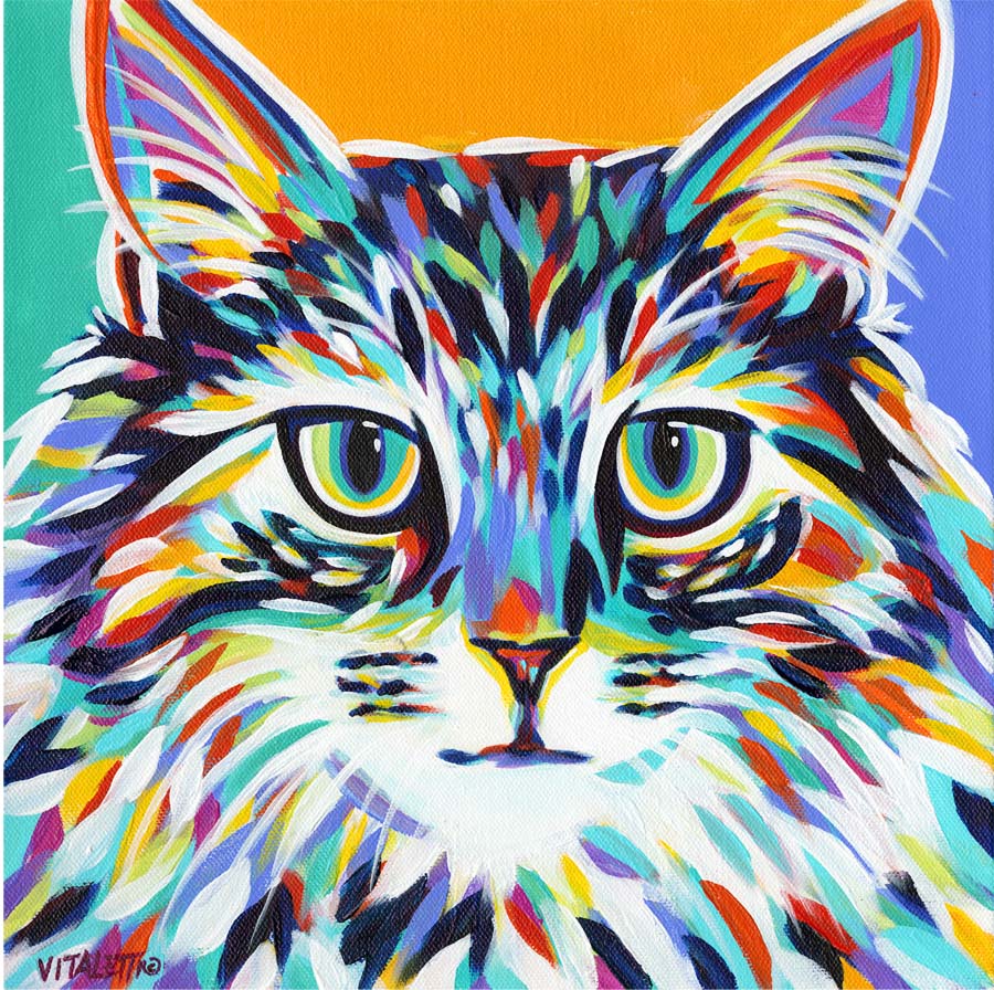 Dramatic Cat | Canvas Print