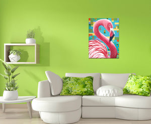 Fabulous Flamingo | Original Acrylic Painting