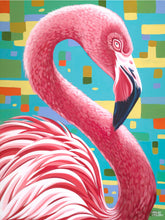 Load image into Gallery viewer, Fabulous Flamingo | Original Acrylic Painting
