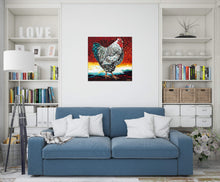 Load image into Gallery viewer, Fancy Chicken | Original Acrylic Painting
