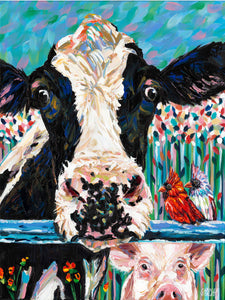 Farm Buddies | Original Acrylic Painting
