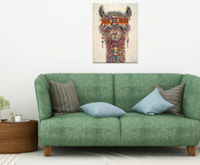 Load image into Gallery viewer, Hippie Alpaca | Original Acrylic Painting
