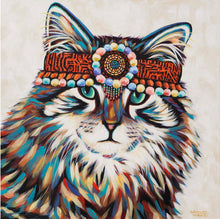 Load image into Gallery viewer, Hippie Cat | Canvas Print

