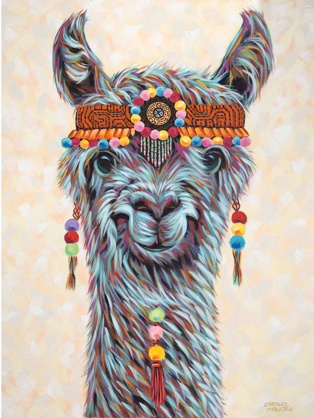 Hippie Llama | Canvas Print