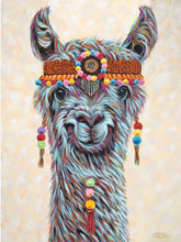 Load image into Gallery viewer, Hippie Llama | Original Acrylic Painting
