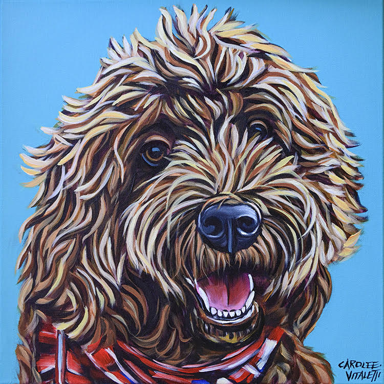 Labradoodle art prints hotsell