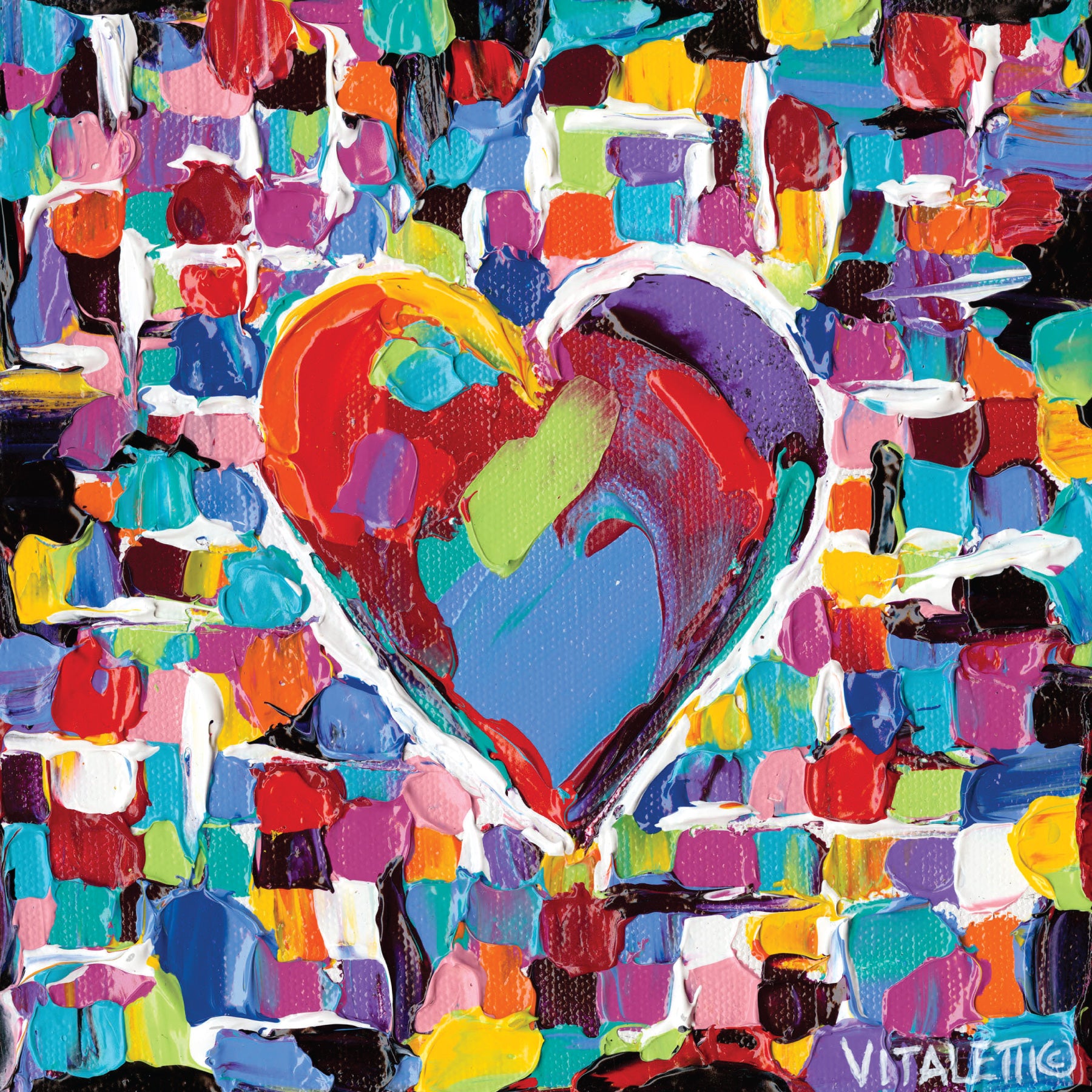 Art Heart II Canvas Wall Art by EttaVee