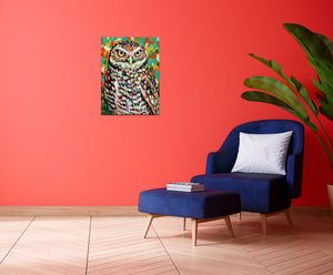 Painted Owl | Canvas Print