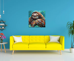 Painted Sloth | Canvas Print