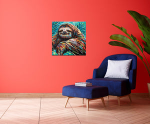 Painted Sloth | Canvas Print