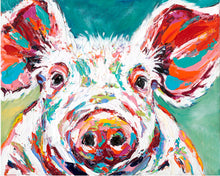Load image into Gallery viewer, Pink Piglet | Original Acrylic Painting
