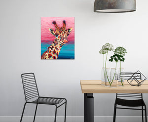 Sky High Giraffe | Original Acrylic Painting
