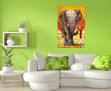 Load image into Gallery viewer, Wild Elephant | Original Acrylic Painting
