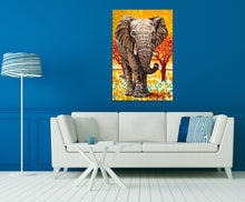 Load image into Gallery viewer, Wild Elephant | Original Acrylic Painting
