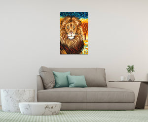 Wild Lion | Original Acrylic Painting