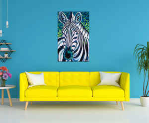 Wild Zebra | Canvas Print