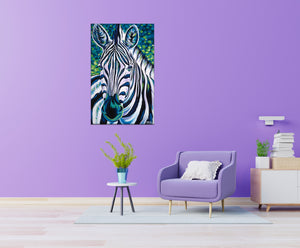 Wild Zebra | Original Acrylic Painting