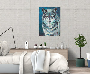Wolf Spirit Animal | Original Acrylic Painting
