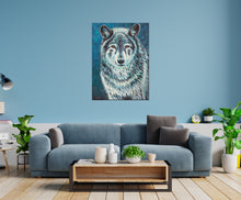 Load image into Gallery viewer, Wolf Spirit Animal | Original Acrylic Painting
