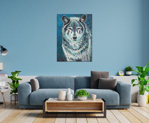 Wolf Spirit Animal | Original Acrylic Painting